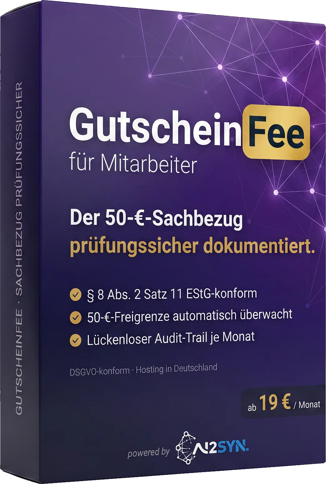 GutscheinFee für Mitarbeiter Produktverpackung — 50-Euro-Sachbezug, ab 19 Euro im Monat